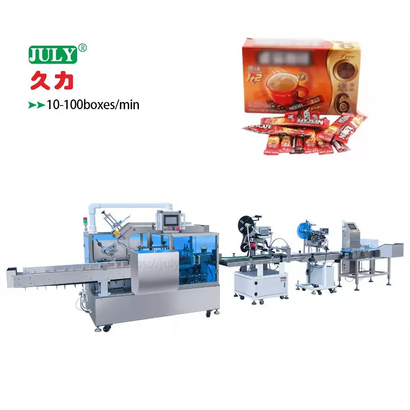 High-Speed Automatic Carton Packing Machine | 10-100 Boxes/Min for Food & Beverage