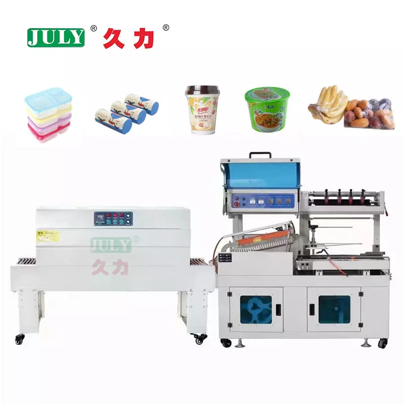 Fully Automatic POF PE Film Shrink Wrapping Machine | High Speed Heat Shrink Tunnel Sealing Cutting Machine For Food Daily Goods Cosmetic Packaging
