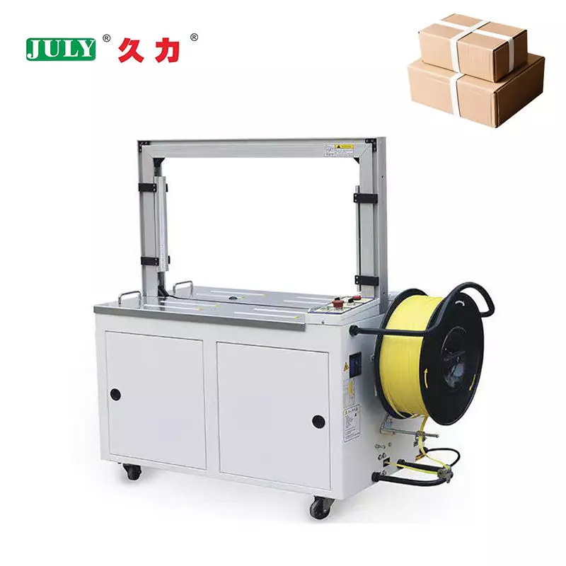 Fully Automatic Carton Strapping Machine | PP Band Box Strapping Machine for Corrugated & Wooden Boxes